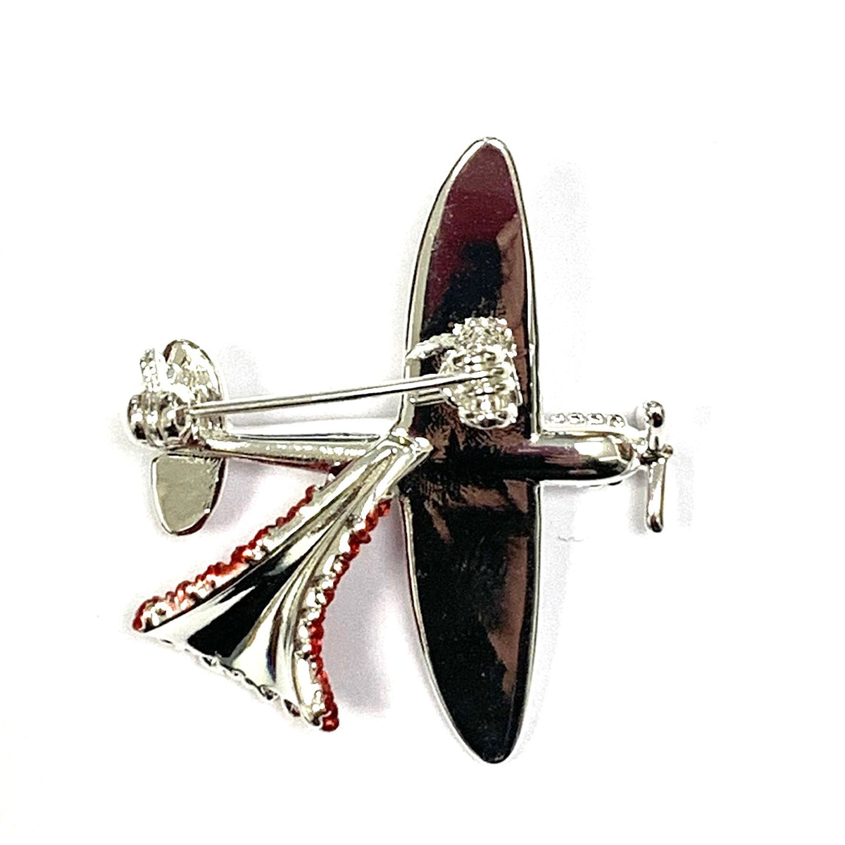 Lancaster-Bomber-With Poppies-Brooch-Back