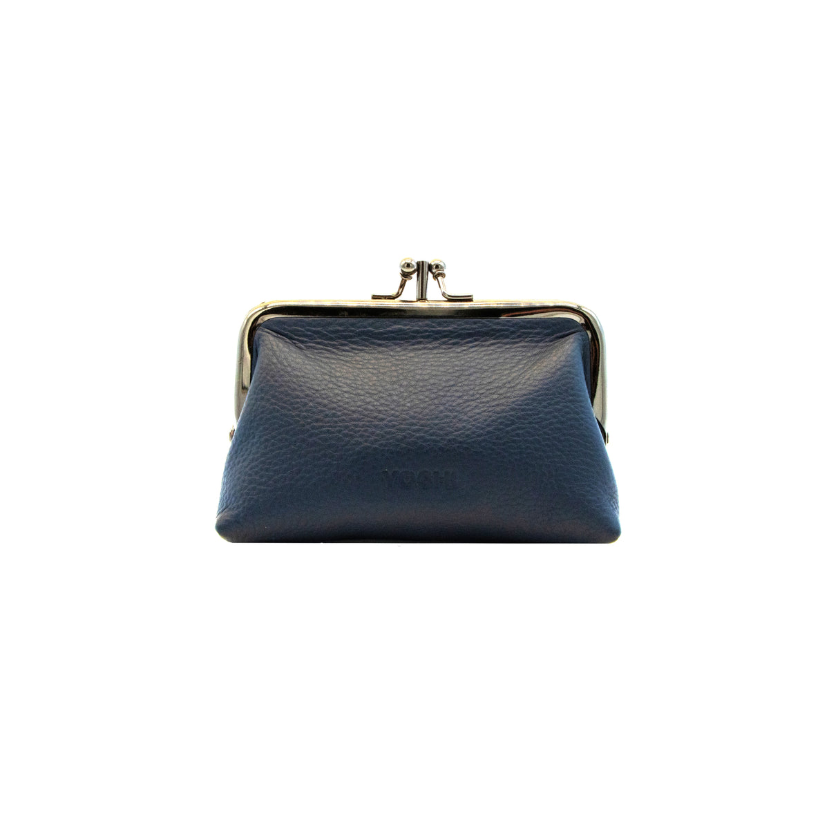 Black leather frame purse 