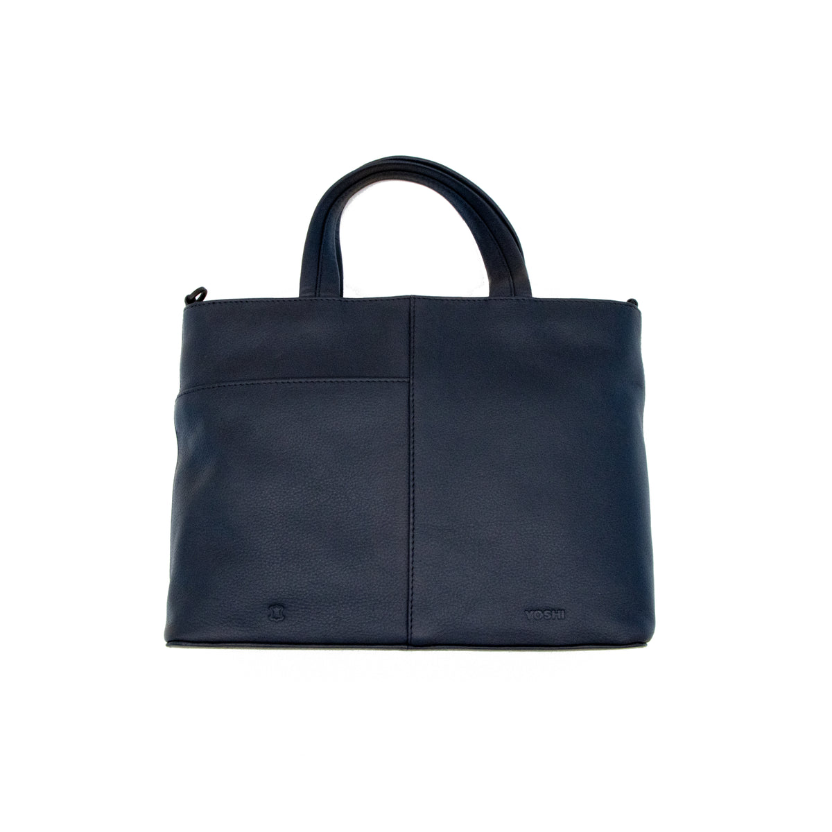 Black leather multiway grab bag 