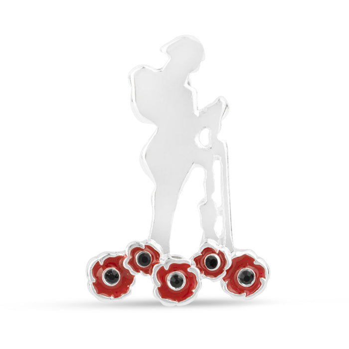 Poppy Soldier Brooch