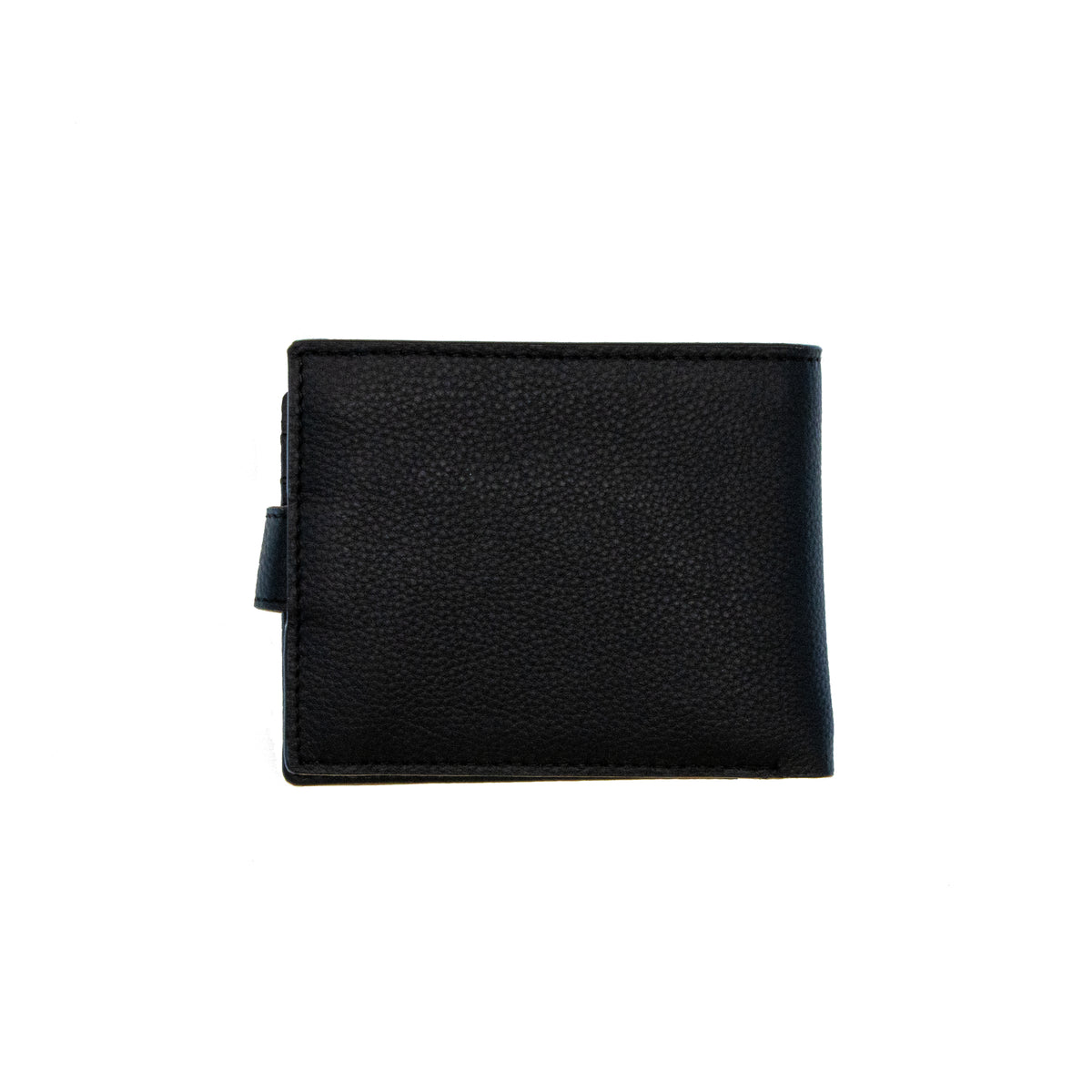 Black leather two fold wallet
